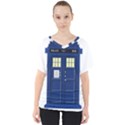 Tardis Doctor Who Time Travel V-Neck Dolman Drape Top View1