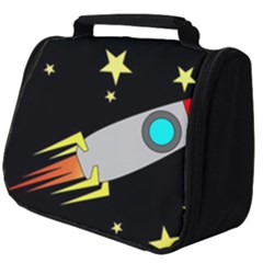 Planet Rocket Space Stars Full Print Travel Pouch (big) by Wegoenart