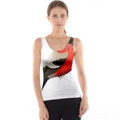 Red Robin Berry Red Berries Bird Tank Top by Wegoenart