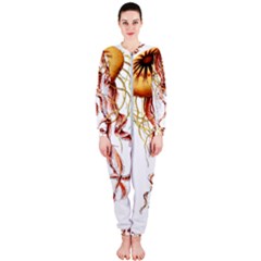 Animal Art Forms In Nature Jellyfish Onepiece Jumpsuit (ladies)  by Wegoenart