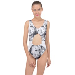 Dog Animal Domestic Animal Doggie Center Cut Out Swimsuit by Wegoenart