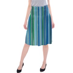 Painted Stripe Midi Beach Skirt by dressshop