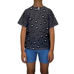 Totoro - Soot Sprites Pattern Kids  Short Sleeve Swimwear by Valentinaart