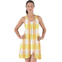 Gingham Duo Orange On Yellow Show Some Back Chiffon Dress View1