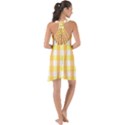 Gingham Duo Orange On Yellow Show Some Back Chiffon Dress View2