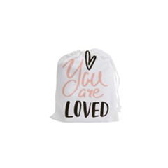 You Are Loved Drawstring Pouch (xs) by alllovelyideas