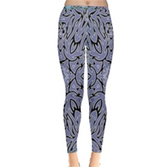 Tile Design Art Mosaic Pattern Inside Out Leggings by Pakrebo