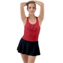 Kellytvgear Reddream Ruffle Top Dress Swimsuit View1