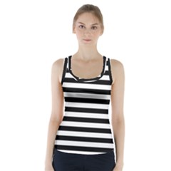 Black Stripes Racer Back Sports Top by snowwhitegirl