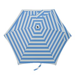 Blue Stripes Mini Folding Umbrellas by snowwhitegirl