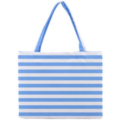 Blue Stripes Mini Tote Bag by snowwhitegirl