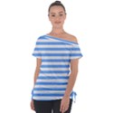 Blue Stripes Tie-Up Tee View1