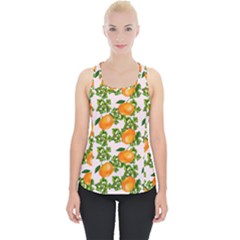 Citrus Tropical Orange Pink Piece Up Tank Top by snowwhitegirl