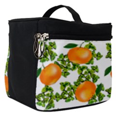 Citrus Tropical Orange White Make Up Travel Bag (small) by snowwhitegirl