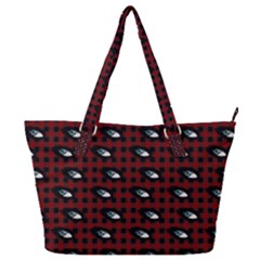 Eyes Red Plaid Full Print Shoulder Bag by snowwhitegirl