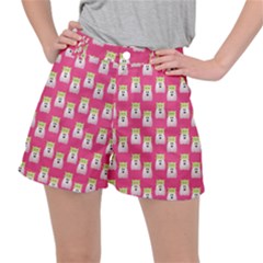 Ghost Pet Pink Stretch Ripstop Shorts by snowwhitegirl