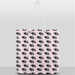 Eyes Pink Full Print Rope Handle Tote (large) by snowwhitegirl