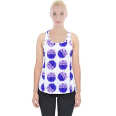 Kawaii Blueberry Jam Jar Pattern Piece Up Tank Top by snowwhitegirl