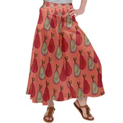 Pears Red Satin Palazzo Pants by snowwhitegirl