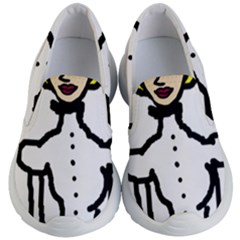 Dream Victorian Girl V Kids  Lightweight Slip Ons by snowwhitegirl