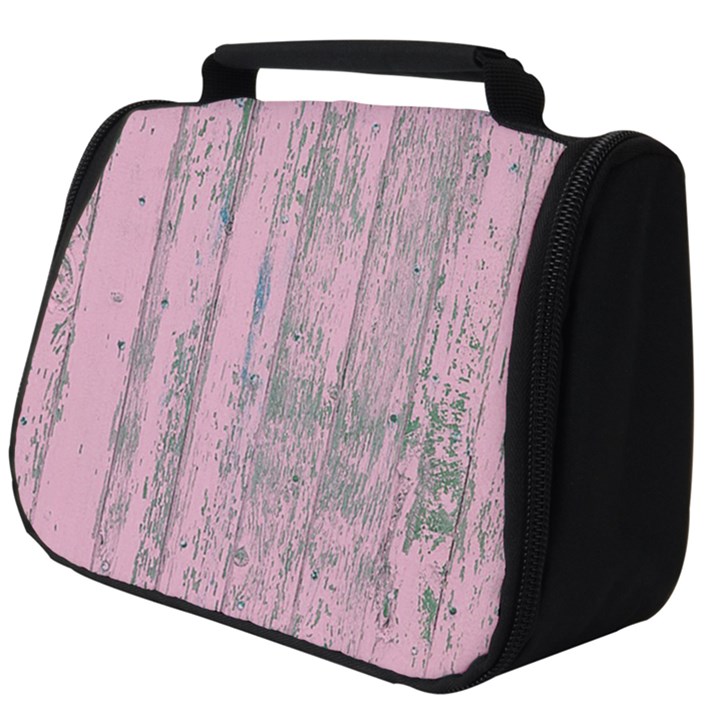 Old Pink Wood Wall Full Print Travel Pouch (Big)