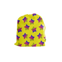 Ombre Glitter  Star Pattern Drawstring Pouch (medium) by snowwhitegirl