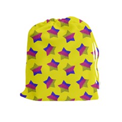 Ombre Glitter  Star Pattern Drawstring Pouch (xl) by snowwhitegirl