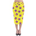 Ombre Glitter  Star Pattern Velvet Midi Pencil Skirt View1