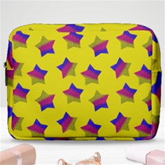 Ombre Glitter  Star Pattern Make Up Pouch (large) by snowwhitegirl