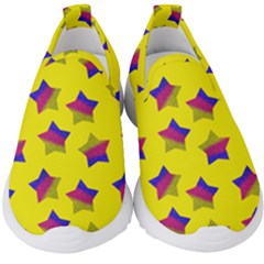 Ombre Glitter  Star Pattern Kids  Slip On Sneakers by snowwhitegirl