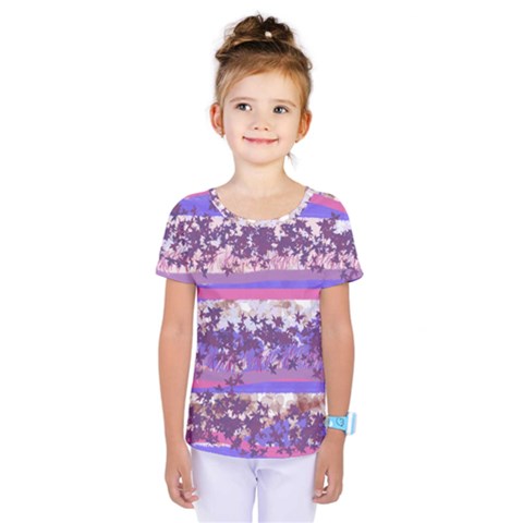 Abstract Pastel Pink Blue Kids  One Piece Tee by snowwhitegirl