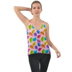 Colorful Leaves Chiffon Cami by snowwhitegirl