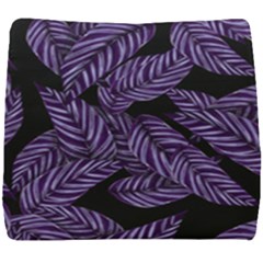 Tropical Leaves Purple Seat Cushion by snowwhitegirl