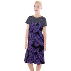 Tropical Leaves Purple Camis Fishtail Dress by snowwhitegirl