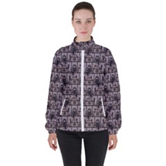 Gothic Church Pattern High Neck Windbreaker (women) by snowwhitegirl