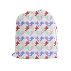 Colorful Cherubs White Drawstring Pouch (xl) by snowwhitegirl