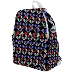 Colorful Cherubs Black Top Flap Backpack by snowwhitegirl