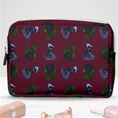 Gothic Girl Rose Red Pattern Make Up Pouch (medium) by snowwhitegirl