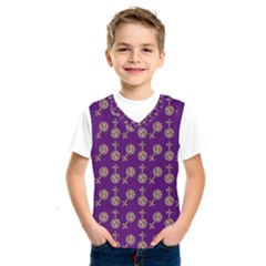 Victorian Crosses Purple Kids  Sportswear by snowwhitegirl