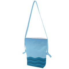 Making Waves Folding Shoulder Bag by WensdaiAmbrose