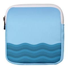 Making Waves Mini Square Pouch by WensdaiAmbrose