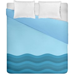 Making Waves Duvet Cover Double Side (california King Size) by WensdaiAmbrose