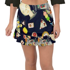 Food Fishtail Mini Chiffon Skirt by snowwhitegirl