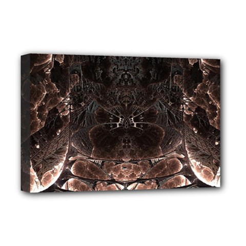 Fractal Mandelbulb 3d Action Deluxe Canvas 18  X 12  (stretched) by Pakrebo