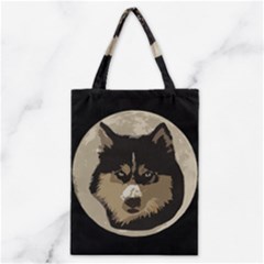 Husky Moon Classic Tote Bag by snowwhitegirl