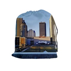 Columbus Skyline Drawstring Pouch (xl) by Riverwoman