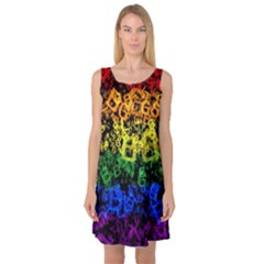 Lgbt Pride Rainbow Gay Lesbian Sleeveless Satin Nightdress by Pakrebo