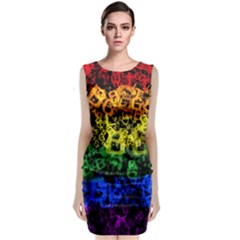 Lgbt Pride Rainbow Gay Lesbian Classic Sleeveless Midi Dress by Pakrebo