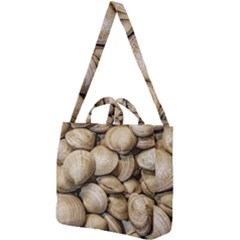 Shellfishs Photo Print Pattern Square Shoulder Tote Bag by dflcprintsclothing