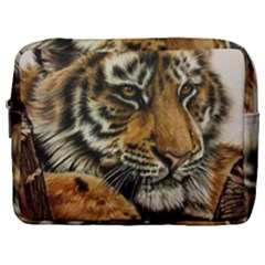 Tiger Cub  Make Up Pouch (large) by ArtByThree